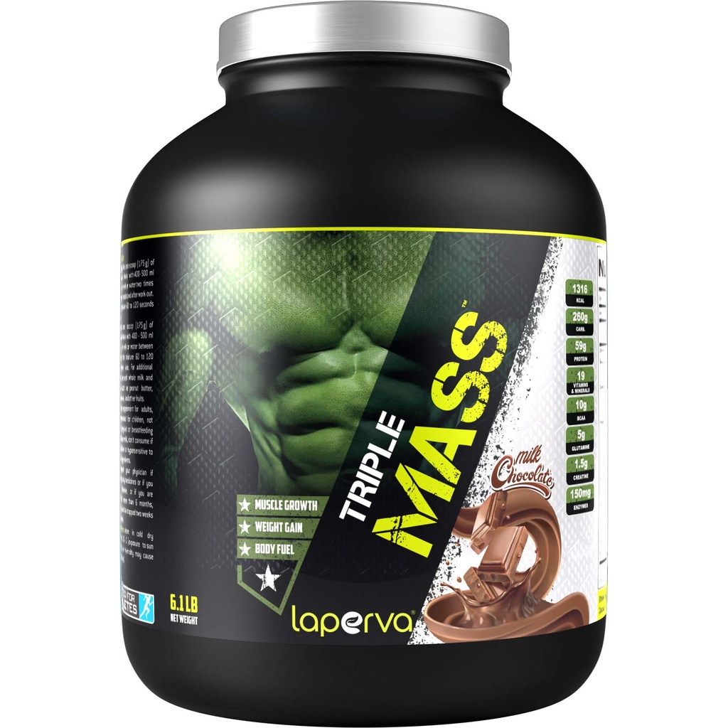 Laperva Triple Mass Gainer, Milk Chocolate, 6 LB