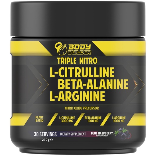 Body Builder Triple Nitro, Blue Raspberry, 270 gm