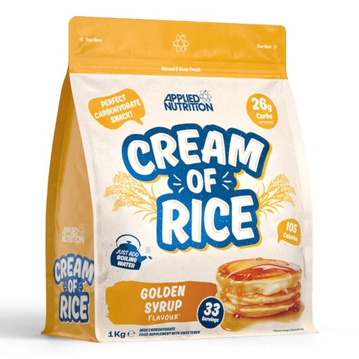 Applied Nutrition Cream of Rice, Golden Syrup, 1 kg