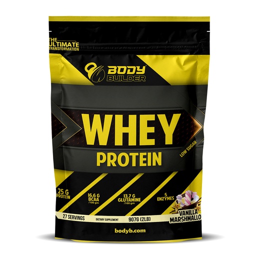 Body Builder Whey Protein, Vanilla  Marshmallow, 2 LB